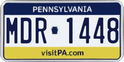 PA license plate MDR1448