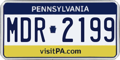 PA license plate MDR2199