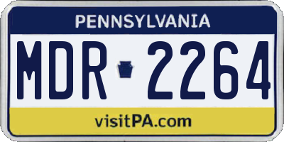 PA license plate MDR2264