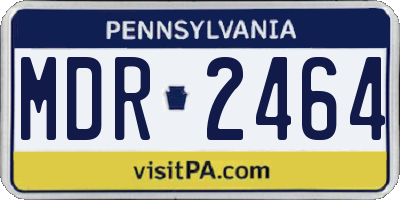 PA license plate MDR2464