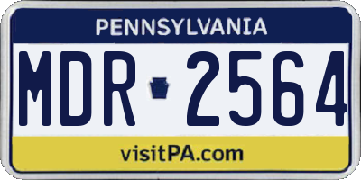 PA license plate MDR2564