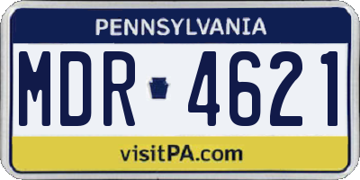 PA license plate MDR4621