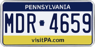 PA license plate MDR4659