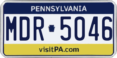 PA license plate MDR5046