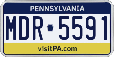 PA license plate MDR5591
