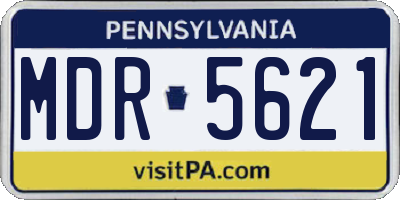 PA license plate MDR5621
