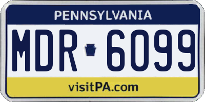 PA license plate MDR6099