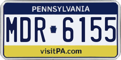 PA license plate MDR6155