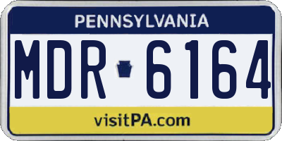 PA license plate MDR6164