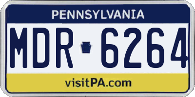 PA license plate MDR6264