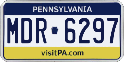 PA license plate MDR6297