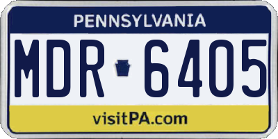 PA license plate MDR6405