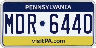 PA license plate MDR6440