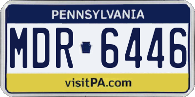 PA license plate MDR6446