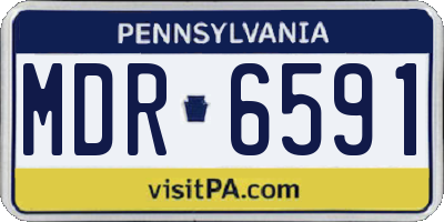 PA license plate MDR6591