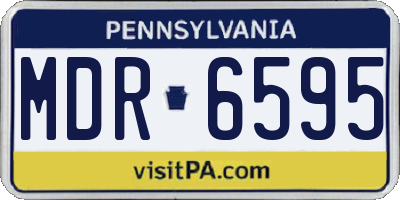 PA license plate MDR6595