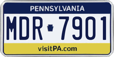 PA license plate MDR7901