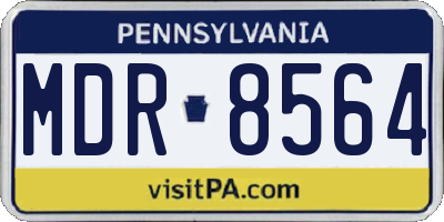 PA license plate MDR8564