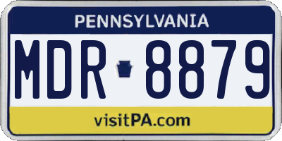 PA license plate MDR8879