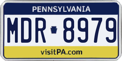 PA license plate MDR8979