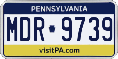 PA license plate MDR9739