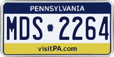 PA license plate MDS2264