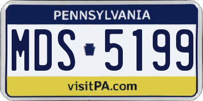 PA license plate MDS5199