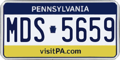PA license plate MDS5659