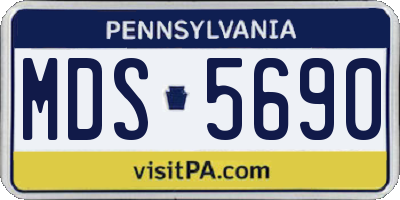 PA license plate MDS5690