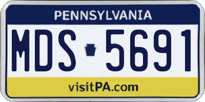 PA license plate MDS5691