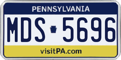PA license plate MDS5696