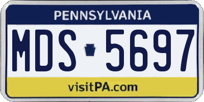 PA license plate MDS5697