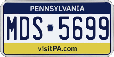 PA license plate MDS5699