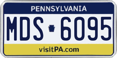 PA license plate MDS6095