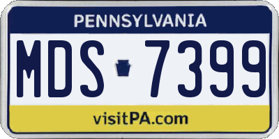 PA license plate MDS7399