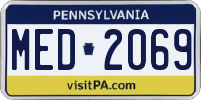 PA license plate MED2069