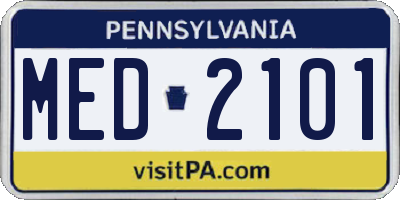 PA license plate MED2101