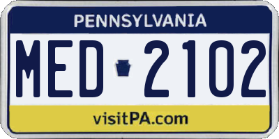 PA license plate MED2102