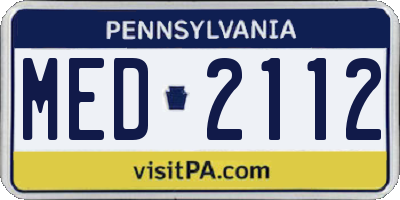 PA license plate MED2112