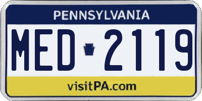 PA license plate MED2119