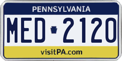 PA license plate MED2120