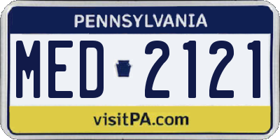 PA license plate MED2121