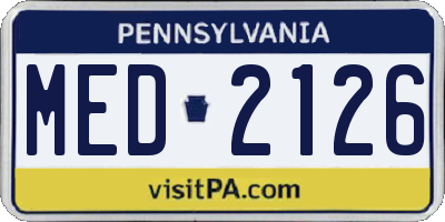 PA license plate MED2126