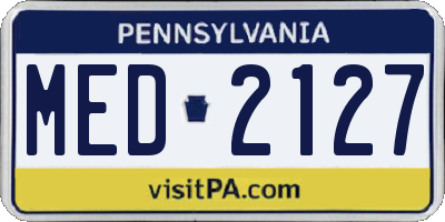 PA license plate MED2127
