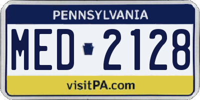 PA license plate MED2128