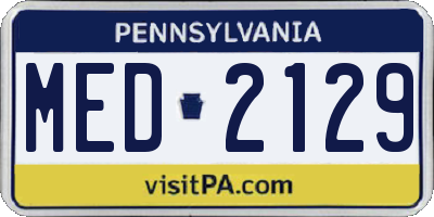 PA license plate MED2129
