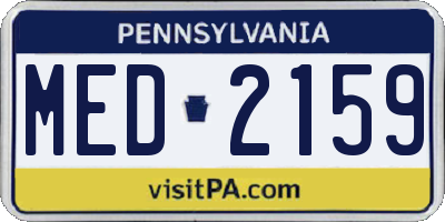PA license plate MED2159