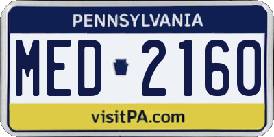 PA license plate MED2160