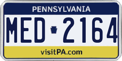 PA license plate MED2164
