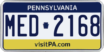 PA license plate MED2168